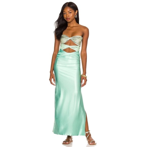 Baobab Collection Dresses & Skirts - Baobab Ola Maxi Cut out Dress in Matcha Mix XSmall New Womens Strapless